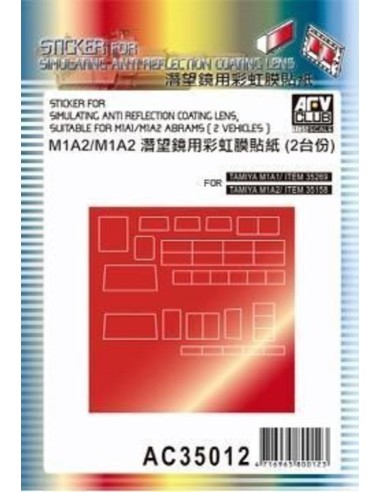 Sticker anti reflection for M1A1 M1 M2 
