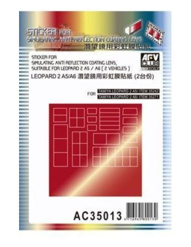 Sticker anti reflection for Leopard IIA5 