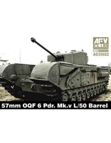 57mm OQF 6 Prd. Mk.V L/50 Barrel 