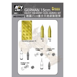 Metal ammonutions and photo-etched for Sig33 15cm gun 