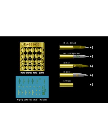 U.S. 105mm Howitzer ammo set 