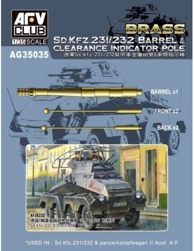 SD.KFZ 231/232 Barrel&Clearance Ind.POLE 