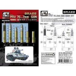 Ru 76.2mm Gun AMMO Set (Brass) 
