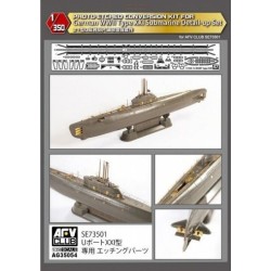 Photo-Etched Conversion KIT FOR GERMAN WWII Type XXI Submarine 