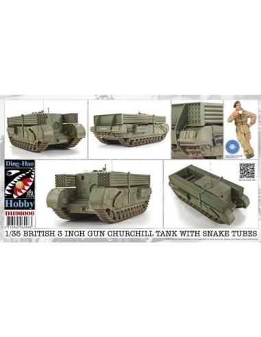 1/35 British 3 Inch gun Churchill tank & 