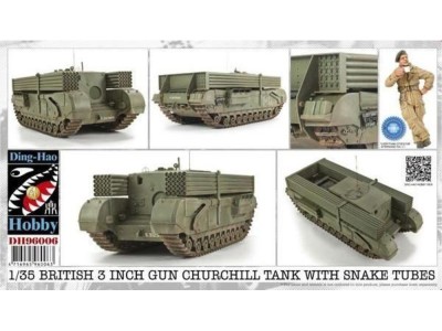 1/35 British 3 Inch gun Churchill tank & 