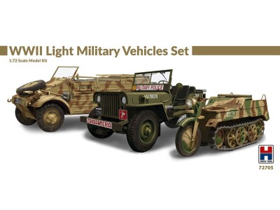 WWII Light Military Vehicles Set 