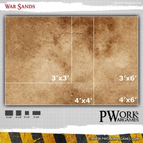 Tapis de jeu néoprène War Sands 90x120cm