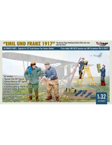 WWI German FA(A) Units Crew 'Emil und Franz 1917' w/Equipment 