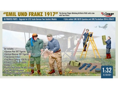 WWI German FA(A) Units Crew 'Emil und Franz 1917' w/Equipment 