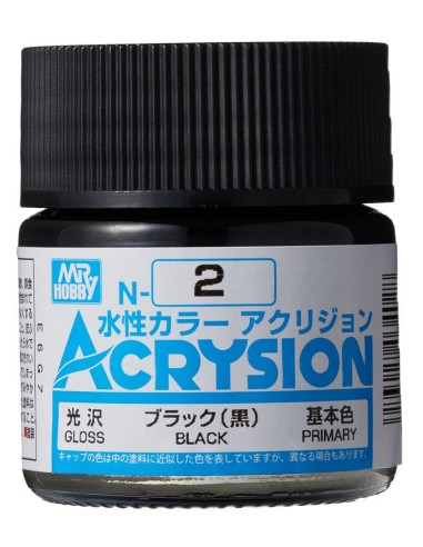 Mr Hobby -Gunze Acrysion (10 ml) Black 