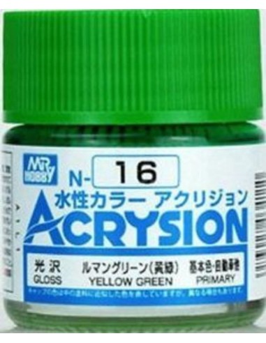 Mr Hobby -Gunze Acrysion (10 ml) Yellow Green 