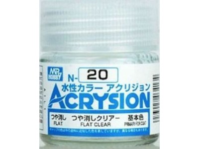 Mr Hobby -Gunze Acrysion (10 ml) Flat Clear 