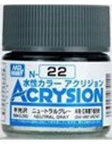 Mr Hobby -Gunze Acrysion (10 ml) Neutral Gray 