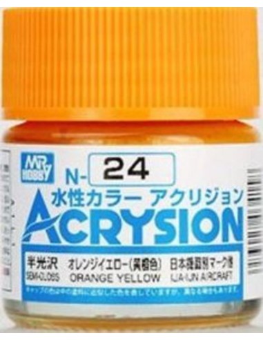 Mr Hobby -Gunze Acrysion (10 ml) Orange Yellow 