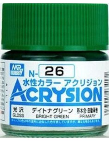 Mr Hobby -Gunze Acrysion (10 ml) Bright Green 