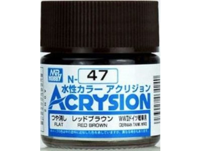 Mr Hobby -Gunze Acrysion (10 ml) Red Brown 