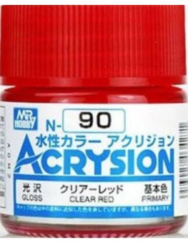 Mr Hobby -Gunze Acrysion (10 ml) Clear Red 