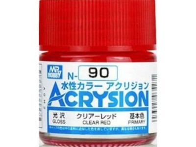 Mr Hobby -Gunze Acrysion (10 ml) Clear Red 