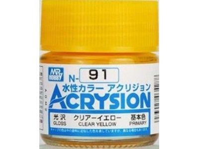 Mr Hobby -Gunze Acrysion (10 ml) Clear Yellow 