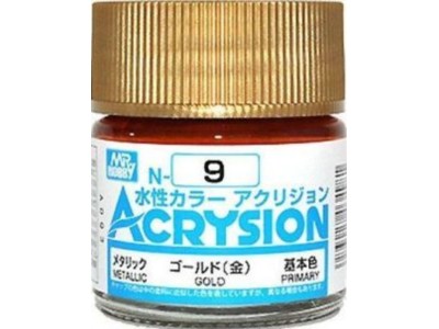Mr Hobby -Gunze Acrysion (10 ml) Gold 