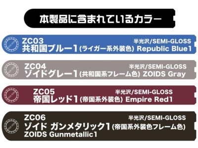 Mr Hobby -Gunze HMM Zoids Color Set 