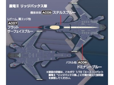 Mr Hobby -Gunze Ace Combat UNF Ridgebacks Squadron Colors 