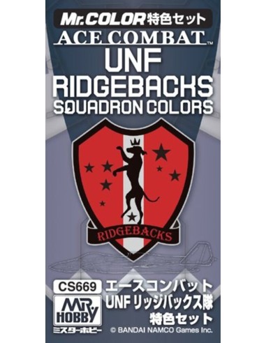 Mr Hobby -Gunze Ace Combat UNF Ridgebacks Squadron Colors 