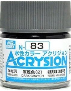 Mr Hobby -Gunze Acrysion (10 ml) Dark Gray (2) 