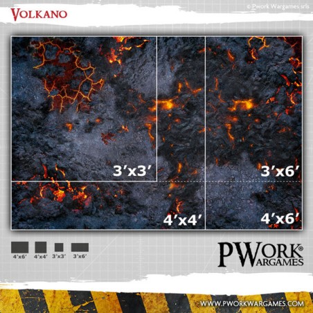 TAPIS DE JEU NEOPRENE VOLKANO 44X60"