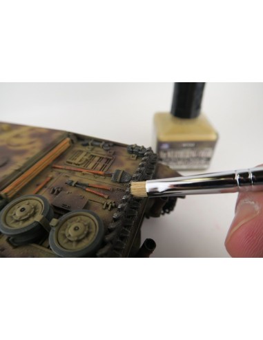 Mr Hobby -Gunze Mr. Weathering Brush Set Hard 