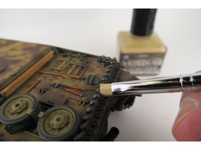 Mr Hobby -Gunze Mr. Weathering Brush Set Hard 