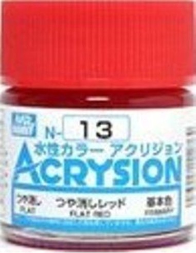Mr Hobby -Gunze Acrysion (10 ml) Flat Red 