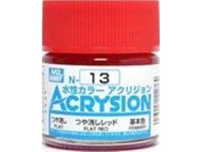 Mr Hobby -Gunze Acrysion (10 ml) Flat Red 