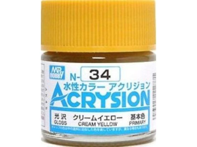 Mr Hobby -Gunze Acrysion (10 ml) Cream Yellow 