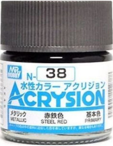 Mr Hobby -Gunze Acrysion (10 ml) Steel Red 
