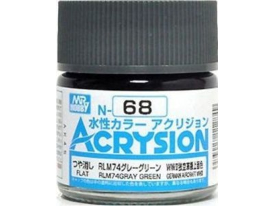Mr Hobby -Gunze Acrysion (10 ml) RLM74 Gray Green 
