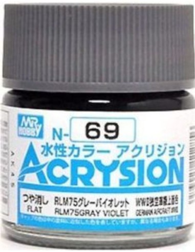 Mr Hobby -Gunze Acrysion (10 ml) RLM75 Gray Violet 