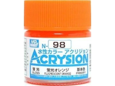 Mr Hobby -Gunze Acrysion (10 ml) Fluorescent Orange 