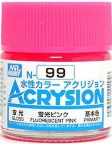 Mr Hobby -Gunze Acrysion (10 ml) Fluorescent Pink 
