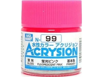 Mr Hobby -Gunze Acrysion (10 ml) Fluorescent Pink 