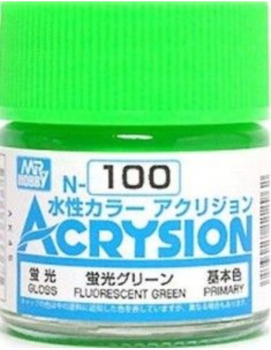 Mr Hobby -Gunze Acrysion (10 ml) Fluorescent Green 