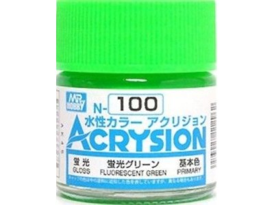 Mr Hobby -Gunze Acrysion (10 ml) Fluorescent Green 