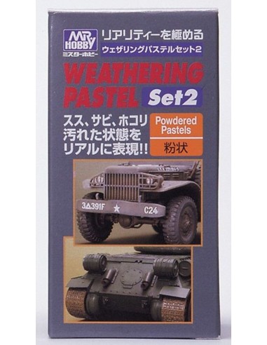 Mr Hobby -Gunze Weathering Pastel Set 2 (15 g x 3) 