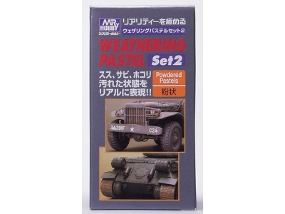 Mr Hobby -Gunze Weathering Pastel Set 2 (15 g x 3) 