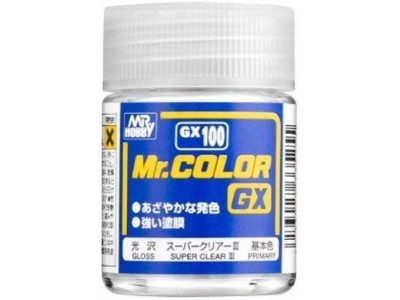 Mr Hobby -Gunze Mr. Color GX (18 ml) Super Clear III 