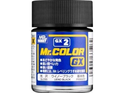 Mr Hobby -Gunze Mr. Color GX (18 ml) Ueno Balck 