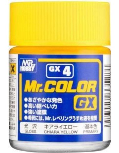 Mr Hobby -Gunze Mr. Color GX (18 ml) Chiara Yellow 
