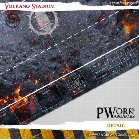 Tapis de jeu néoprène Volkano Stadium