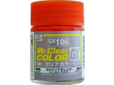 Mr Hobby -Gunze Mr. Clear Color GX (18 ml) Clear Orange 